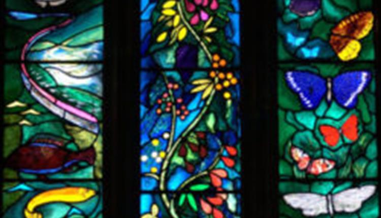 John Piper stained glass design for All Saints Church, Farnborough, West Berkshire