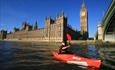 House of Parliament with kayak in front