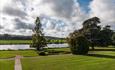 View of hotel grounds and river thames from Henley Greenlands Hotel