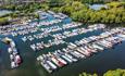 View of boats in the Thames & Kennet Marina