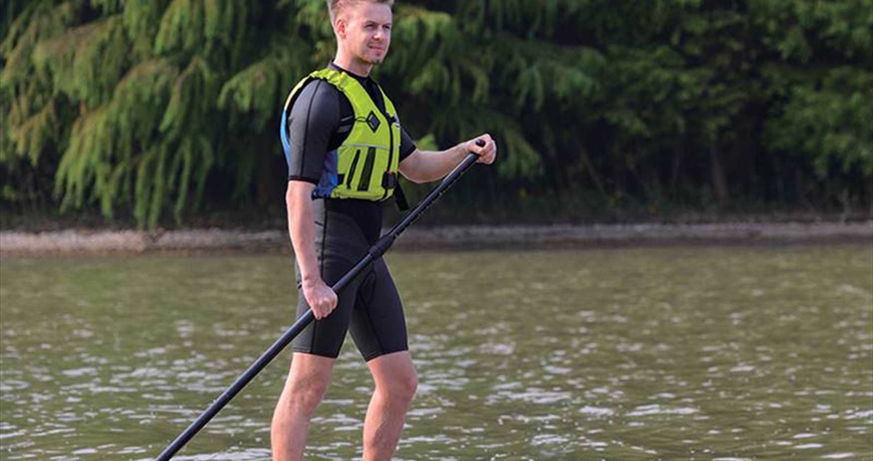 Paddleboarding on the river thames