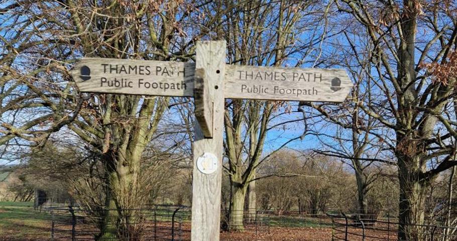 Thames Path National Trail Signpost