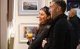 Visitors appreciating the art at Contemporary Art Fairs Windsor
