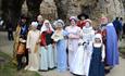 Historical interpreters in Reading Abbey Ruins