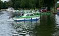 The Little Green Boat Company moorings, Higginson Park, Marlow, River Thames
