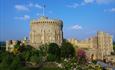 Windsor Castle's Round Tower. Royal Collection Trust / © His Majesty King Charles III 2024. Photographer Peter Packer.