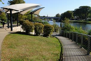 Staines Riverfront credit Spelthorn Borough Council