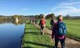Walkers on Thames Path at Henley