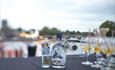 Bottle of Mr Hobbs Gin on a Hobbs of Henley boat.