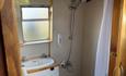Shower room on narrowboat