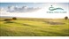 A golf course in Wirral with the sun shining at the end of the day. In the top right corner in green text it says 'Wirral golf classic 2024'