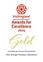 VisitEngland Award For Excellence Gold - 2024