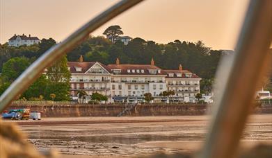 View across the bay towards St Brelade’s Bay Hotel