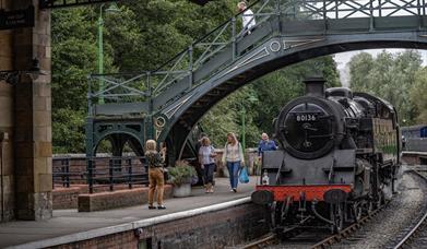 Steam train at Pickering station
