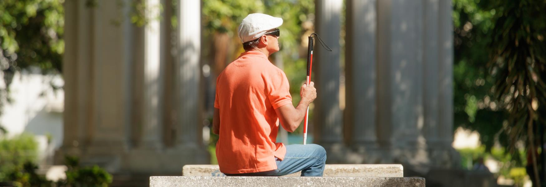 BLIND MAN SITTING