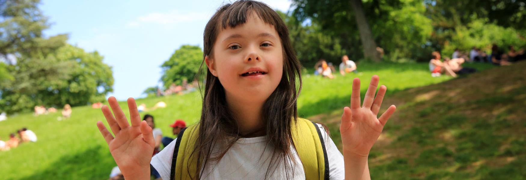 Child in a park