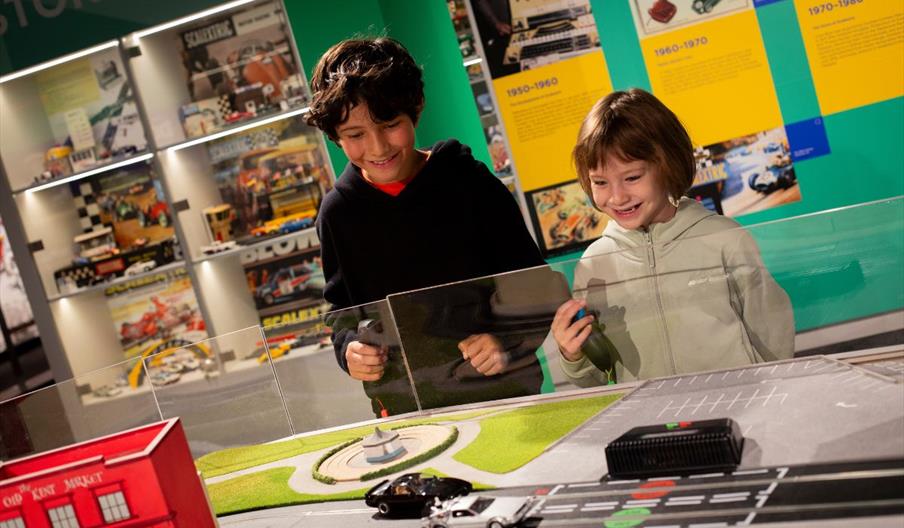 Children looking at the exhibits at The WonderWorks