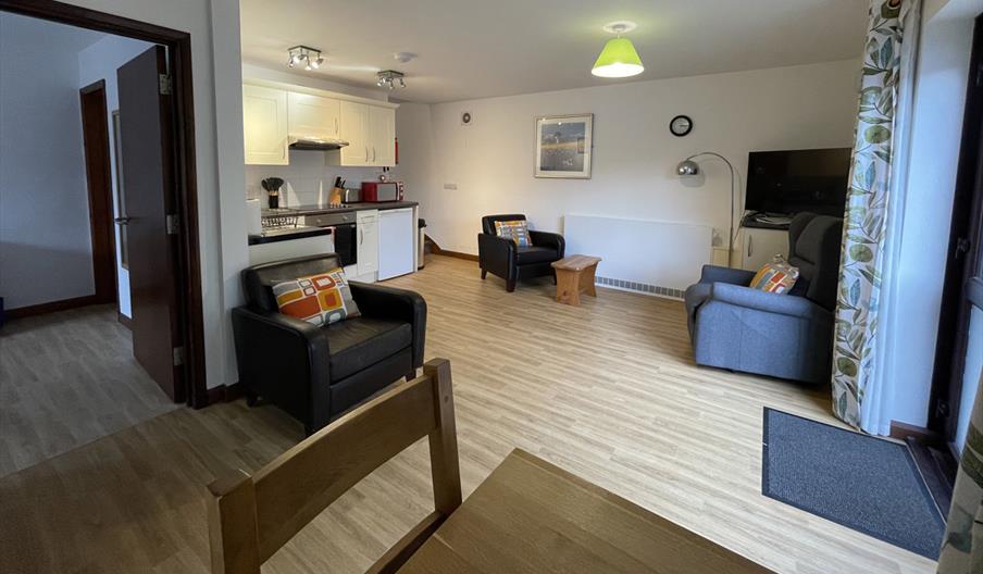 Living area at Nutley Edge Cottages