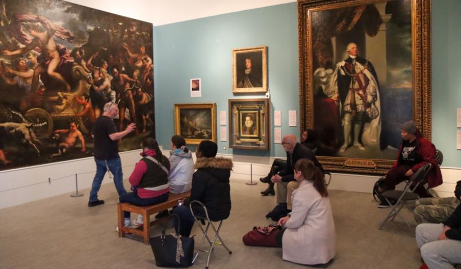 People listening to a talk at Herbert Art Gallery & Museum