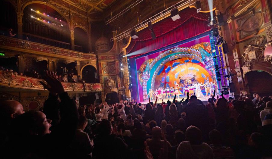 A crowd enjoying a show at Hackney Empire