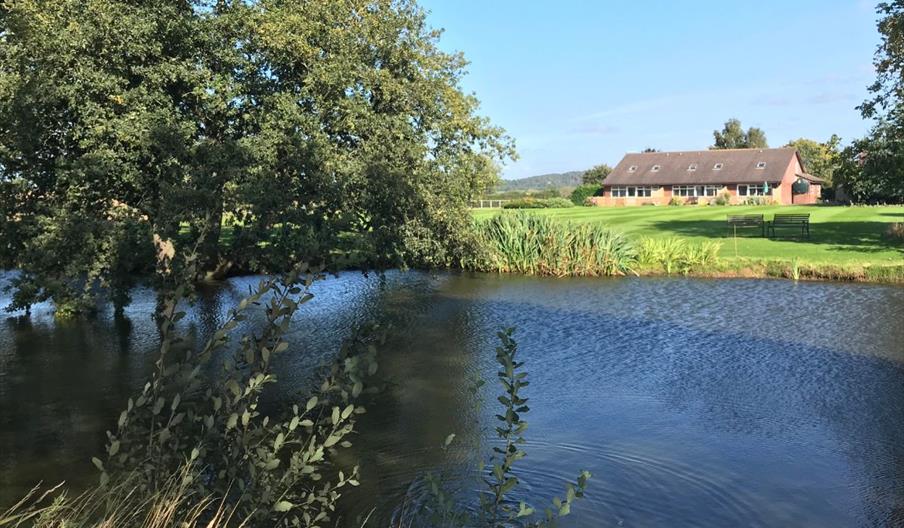 Views across the water towards Newton Meadows Cottages