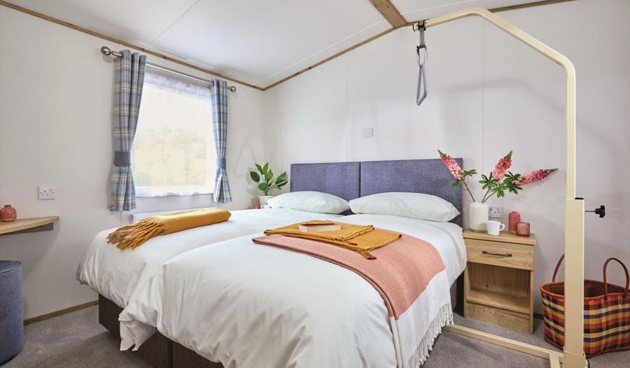 Wooda Farm Holiday Park Accessible Bedtoom with Hoist