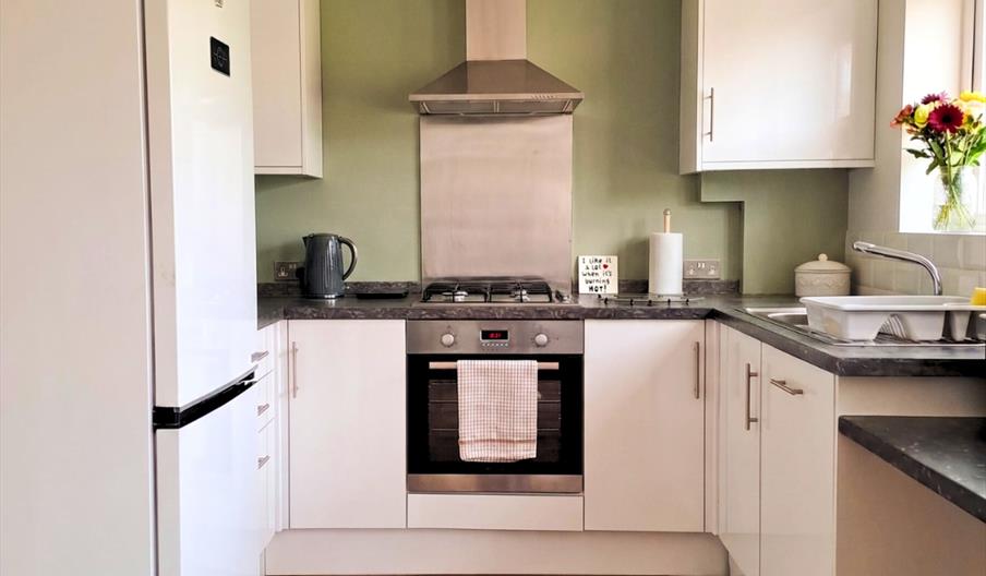 The kitchen at Restwell Retreats