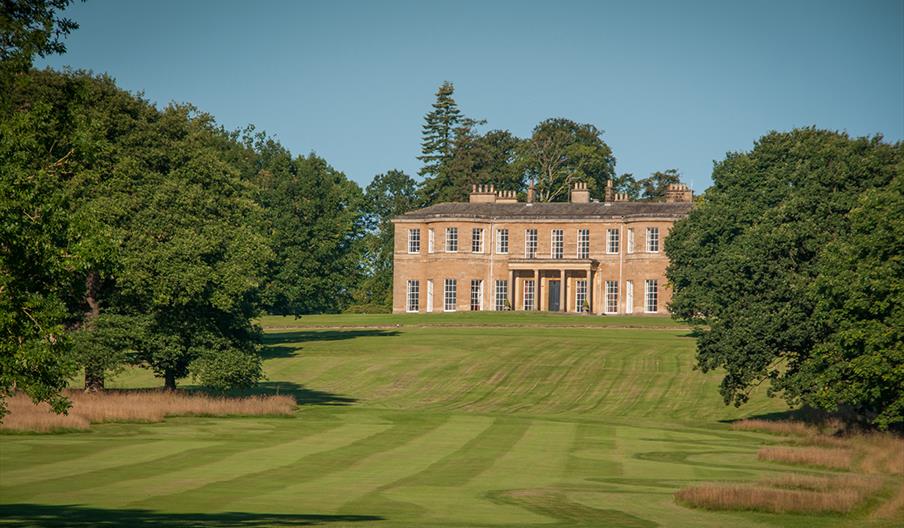Grounds leading up to Rudding Park Hotel