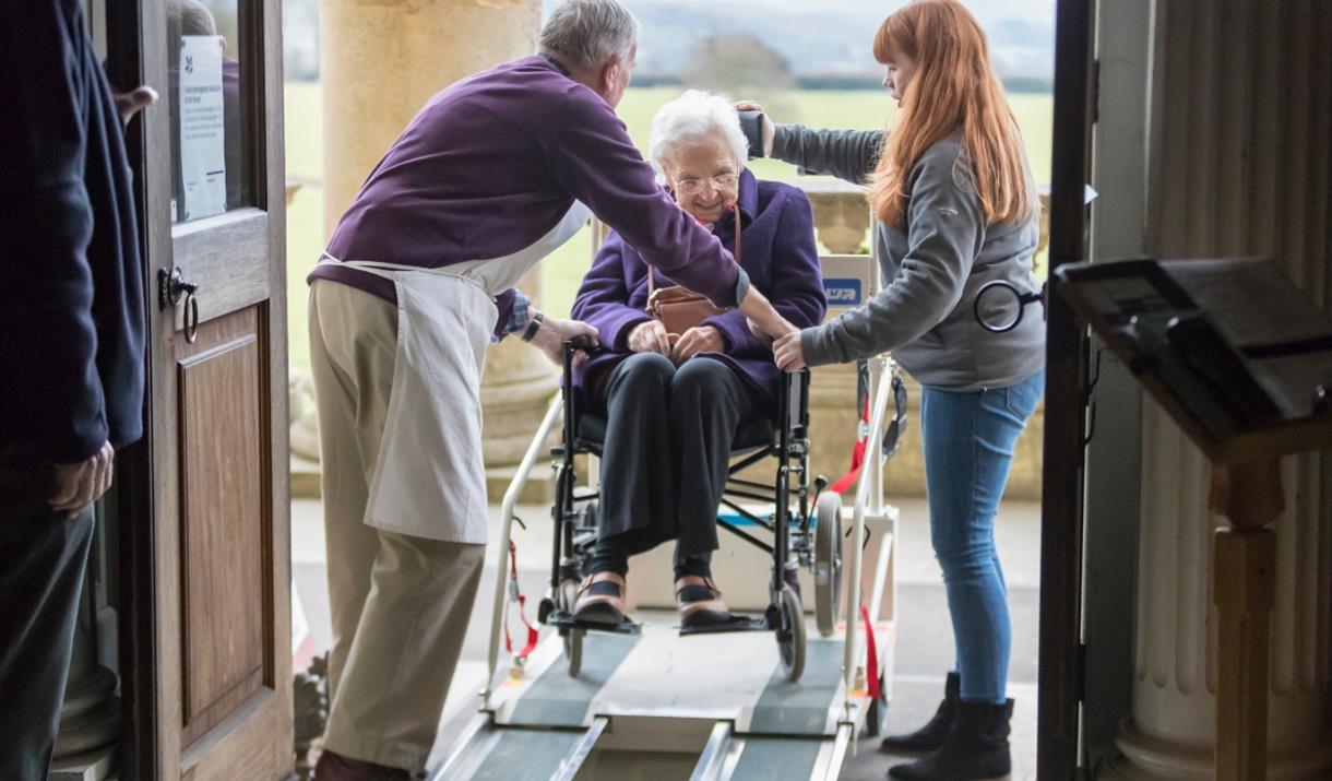 Stair climber at Stourhead House. Credit National Trust Images Chris Lacey