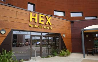 Entrance to the HEX Wildlife Hotel