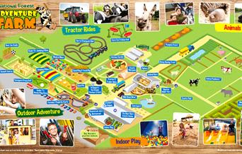 National Forest Adventure Farm map