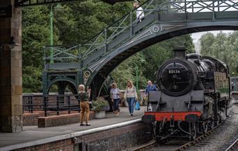 Steam train at Pickering station