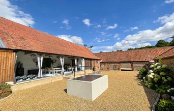 Courtyard at Sparham Hall Farm Holidays