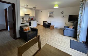 Living area at Nutley Edge Cottages