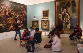 People listening to a talk at Herbert Art Gallery & Museum