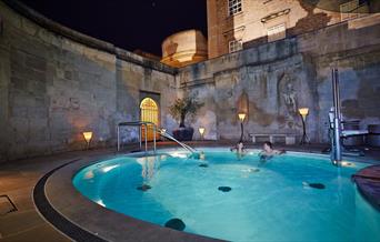 Thermae Bath Spa at night