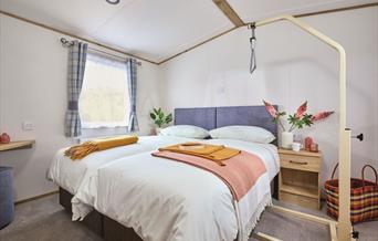 Wooda Farm Holiday Park Accessible Bedtoom with Hoist
