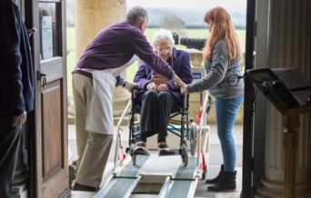 Stair climber at Stourhead House. Credit National Trust Images Chris Lacey