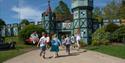 Children running in the play area at Longleat