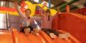 children on slide at Hertfordshire Zoo