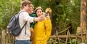 family taking a selfie at Hertfordshire Zoo