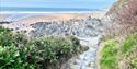 Pathway down to the beach from Watersmeet Hotel