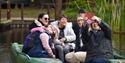 people on a boat at WWT Martin Mere Wetland Centre