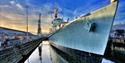 One of the ships at The Historic Dockyard Chatham