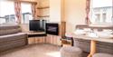 Living room/ dining area at Beverley Holidays