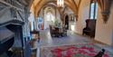 A dining hall inside The Bishop’s Palace