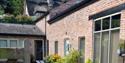Close up of double doors at Sandhole Cottages