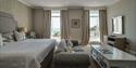 Double bed at St Brelade’s Bay Hotel