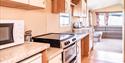 Kitchen with wheelchair adapted sink area at Beverley Holidays