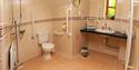Accessible bathroom at Todsworthy Farm Holidays